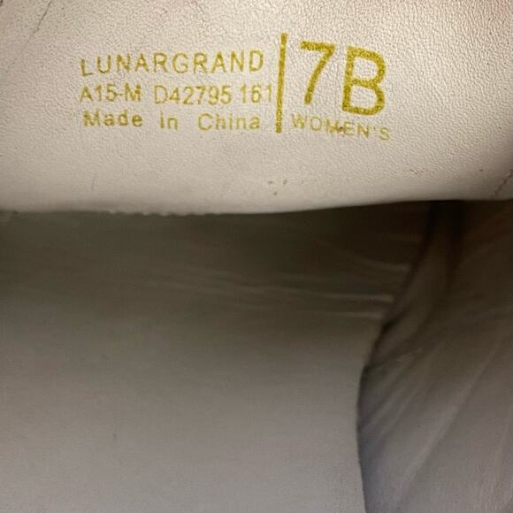 Cole Haan Women’s Lunargrand Blue Suede Wingtip Loafers Shoes Size 7 - Picture 7 of 8